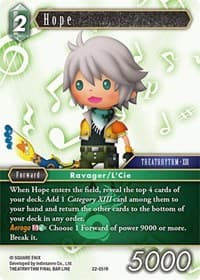 Hope - Hidden Hope - Final Fantasy TCG card