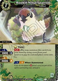 Rookie Ninja Sparrow (Event Pack 2024 Vol. 1) - Launch & Event Promos - Battle Spirits Saga card