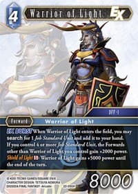 Warrior of Light EX - Hidden Hope - Final Fantasy TCG card