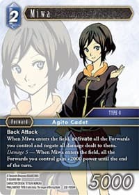 Miwa - Hidden Hope - Final Fantasy TCG card
