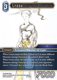Lenna - Hidden Hope - Final Fantasy TCG card