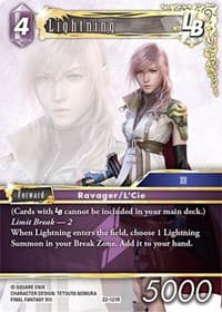 Lightning LB - Hidden Hope - Final Fantasy TCG card
