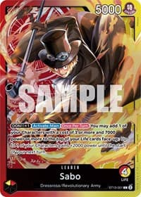 Sabo (001) - ST-13: Ultra Deck The Three Brothers - One Piece Card Game card