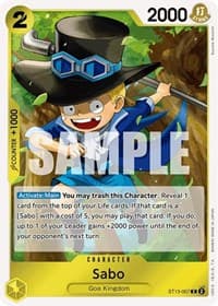 Sabo (007) - ST-13: Ultra Deck The Three Brothers - One Piece Card Game card