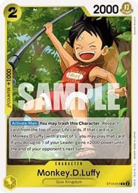 Monkey.D.Luffy (014) - ST-13: Ultra Deck The Three Brothers - One Piece Card Game card