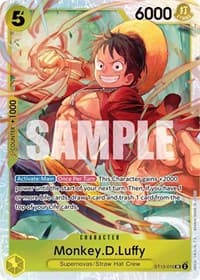 Monkey.D.Luffy (015) - ST-13: Ultra Deck The Three Brothers - One Piece Card Game card
