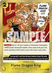 Flame Dragon King - ST-13: Ultra Deck The Three Brothers - One Piece Card Game card