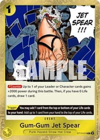 Gum-Gum Jet Spear - ST-13: Ultra Deck The Three Brothers - One Piece Card Game card