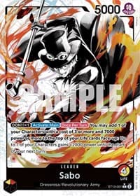 Sabo (001) (Parallel) - ST-13: Ultra Deck The Three Brothers - One Piece Card Game card