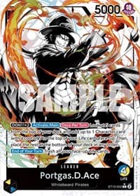 Portgas.D.Ace (002) (Parallel) - ST-13: Ultra Deck The Three Brothers - One Piece Card Game card