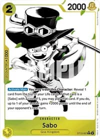 Sabo (007) (Parallel) - ST-13: Ultra Deck The Three Brothers - One Piece Card Game card