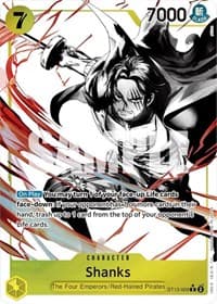 Shanks (Parallel) - ST-13: Ultra Deck The Three Brothers - One Piece Card Game card