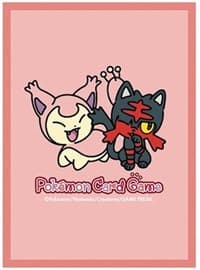 Pokemon TCG: Pokemon Center Japan Exclusive Card Sleeves - Litten and Skitty (64-Pack) - Pokemon International Card Sleeves - Card Sleeves card