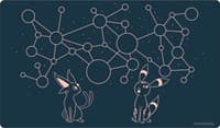 Pokemon TCG: Espeon & Umbreon Starry Constellations Playmat - Pokemon International Playmats - Playmats card
