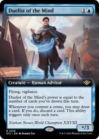 Duelist of the Mind (Extended Art) - Outlaws of Thunder Junction - Magic: The Gathering card