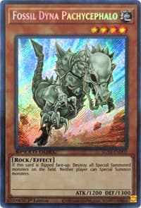 Fossil Dyna Pachycephalo (Secret Rare) - Speed Duel GX: Midterm Destruction - YuGiOh card
