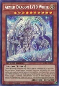 Armed Dragon LV10 White (Secret Rare) - Speed Duel GX: Midterm Destruction - YuGiOh card