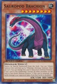 Sauropod Brachion - Speed Duel GX: Midterm Destruction - YuGiOh card