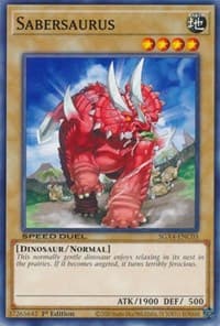 Sabersaurus - Speed Duel GX: Midterm Destruction - YuGiOh card