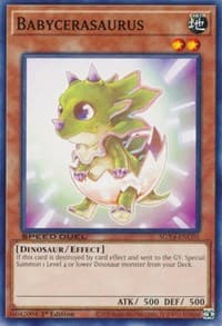 Babycerasaurus - Speed Duel GX: Midterm Destruction - YuGiOh card
