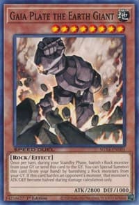 Gaia Plate the Earth Giant - Speed Duel GX: Midterm Destruction - YuGiOh card