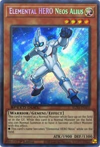 Elemental HERO Neos Alius (Secret Rare) - Speed Duel GX: Midterm Destruction - YuGiOh card