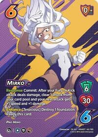 Mirko (Alternate Art) - UniVersus: My Hero Academia: Girl Power - UniVersus card