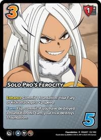 Solo Pro's Ferocity - UniVersus: My Hero Academia: Girl Power - UniVersus card