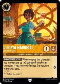 Julieta Madrigal - Excellent Cook - Ursula's Return - Disney Lorcana card