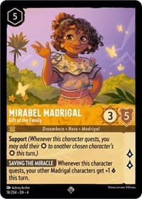 Mirabel Madrigal - Gift of the Family - Ursula's Return - Disney Lorcana card