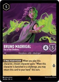 Bruno Madrigal - Out of the Shadows - Ursula's Return - Disney Lorcana card