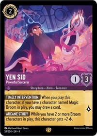 Yen Sid - Powerful Sorcerer - Ursula's Return - Disney Lorcana card