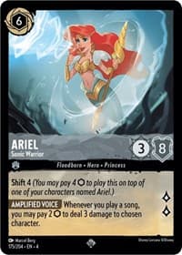 Ariel - Sonic Warrior - Ursula's Return - Disney Lorcana card