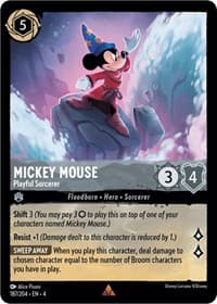 Mickey Mouse - Playful Sorcerer - Ursula's Return - Disney Lorcana card