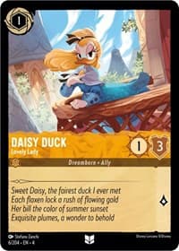 Daisy Duck - Lovely Lady - Ursula's Return - Disney Lorcana card