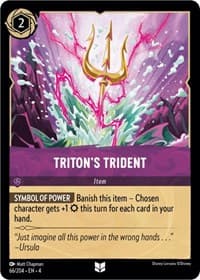 Triton's Trident - Ursula's Return - Disney Lorcana card