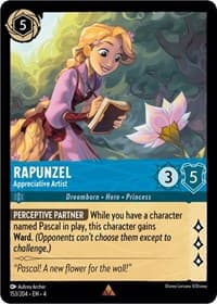 Rapunzel - Appreciative Artist - Ursula's Return - Disney Lorcana card