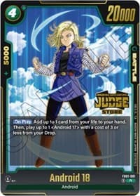 Android 18 - FB01-081 (Judge Pack (Store Judge) 01) - Tournament and Championship Promos - Dragon Ball Super: Fusion World card