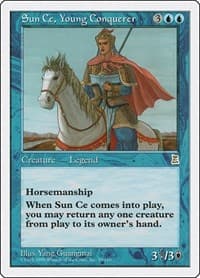 Sun Ce, Young Conquerer - Portal Three Kingdoms - Magic: The Gathering card