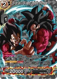 SS4 Son Goku & SS4 Vegeta, Combination of Techniques (Collector Booster Silver) - Beyond Generations - Dragon Ball Super: Masters card