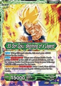 Son Goku // SS Son Goku, Beginning of a Legend (Collector Booster Foil) - Beyond Generations - Dragon Ball Super: Masters card