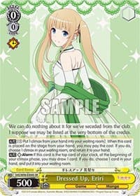 Dressed Up, Eriri (SR) - Saekano the Movie: Finale - Weiss Schwarz card