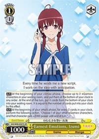 Earnest Emotions, Izumi (SR) - Saekano the Movie: Finale - Weiss Schwarz card