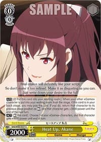 Heat Up, Akane - Saekano the Movie: Finale - Weiss Schwarz card