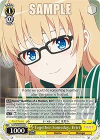 Together Someday, Eriri - Saekano the Movie: Finale - Weiss Schwarz card