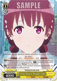 A Face Deep in Thought, Izumi - Saekano the Movie: Finale - Weiss Schwarz card