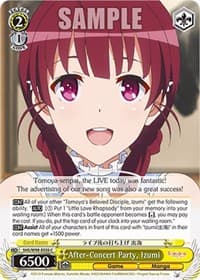 After-Concert Party, Izumi - Saekano the Movie: Finale - Weiss Schwarz card
