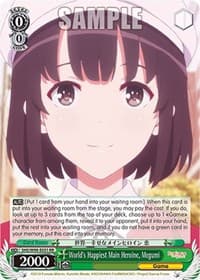 World's Happiest Main Heroine, Megumi - Saekano the Movie: Finale - Weiss Schwarz card