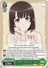 A Maiden's Melancholy, Megumi - Saekano the Movie: Finale - Weiss Schwarz card