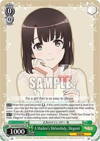 A Maiden's Melancholy, Megumi (SR) - Saekano the Movie: Finale - Weiss Schwarz card